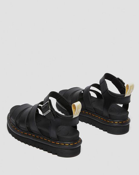 Dr Martens Vegan Blaire Felix Women Gladiator Sandals Black | USA-219307