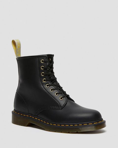 Dr Martens Vegan Felix Lace Up Men 1460 Boots Black | USA-485372