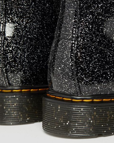 Dr Martens Youth 1460 Glitter Kids' Lace Up Boots Black | USA-415296