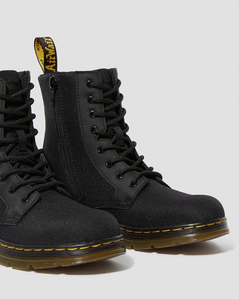 Dr Martens Youth Combs Extra Tough Poly Kids' Casual Boots Black | USA-642319